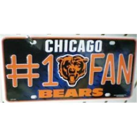 Rico Industries Rico Industries MTF1201 No.1 Fan Metal Tag - Chicago Bears MTF1201